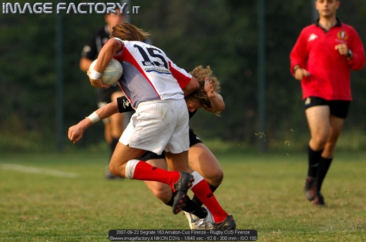 2007-09-22 Segrate 163 Amatori-Cus Firenze - Rugby CUS Firenze
